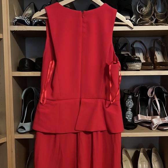 Red jumpsuit with ruffle top. Never worn tag still attached - Picture 4 of 4